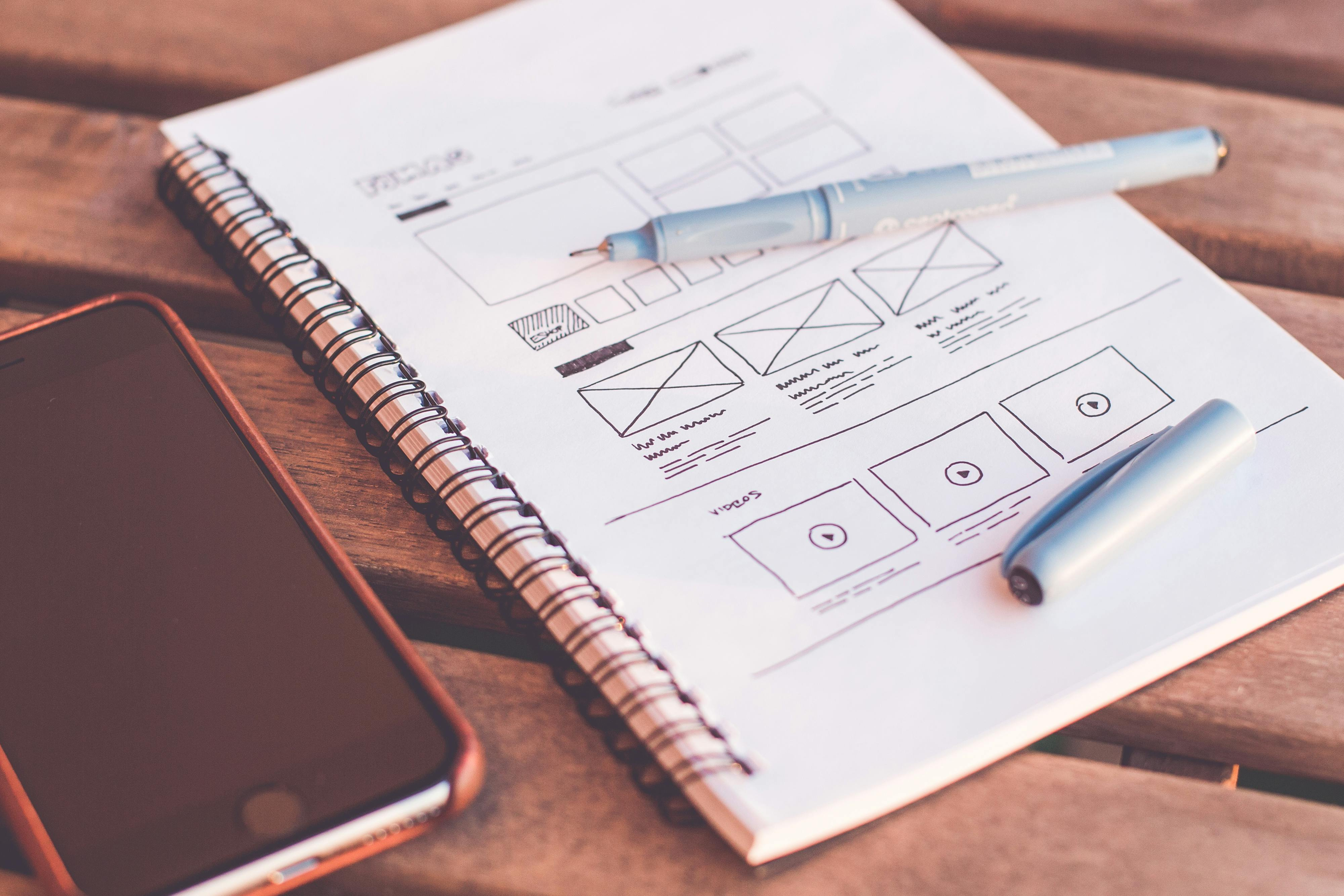 Example of a curated website design